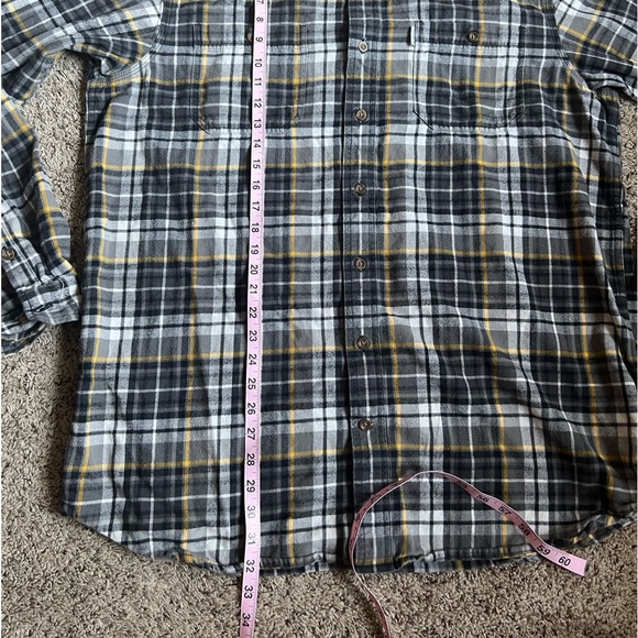 Carhartt Button Down Shirt Flannel Plaid XL Relaxed Fit - Picture 6 of 6
